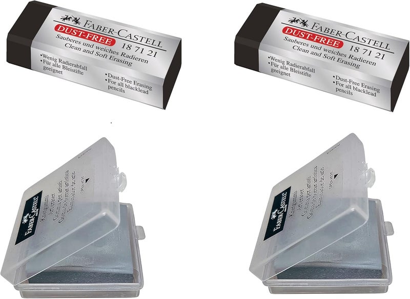 FABER-CASTELL Eraser - Drawing Art kneaded Large Pencil Eraser Bundle - 4 Pack - Image 1